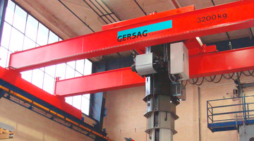 Vollautomatischer Stapelkran bei Schindler